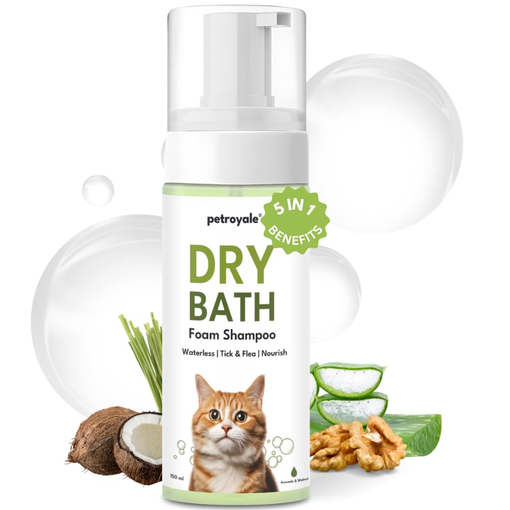 dry pet shampoo for cats